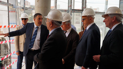 Board of Trustees' visit to the new Library and Central Administration buildings in Byblos campus