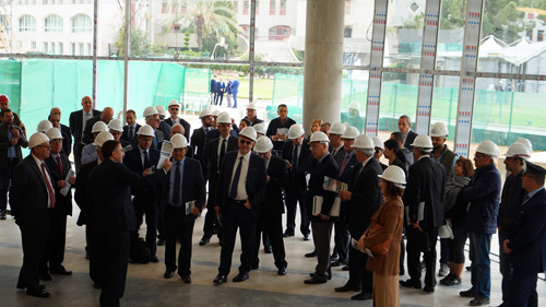 Board of Trustees' visit to the new Library and Central Administration buildings in Byblos campus