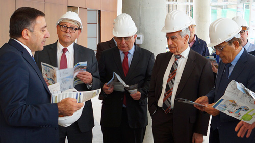Board of Trustees' visit to the new Library and Central Administration buildings in Byblos campus