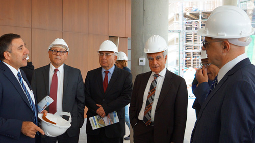 Board of Trustees' visit to the new Library and Central Administration buildings in Byblos campus