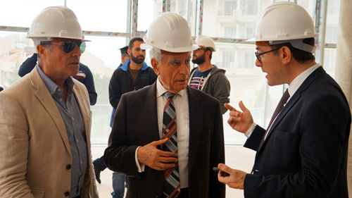 Board of Trustees' visit to the new Library and Central Administration buildings in Byblos campus