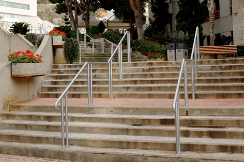 Handrails on Campus Grounds
